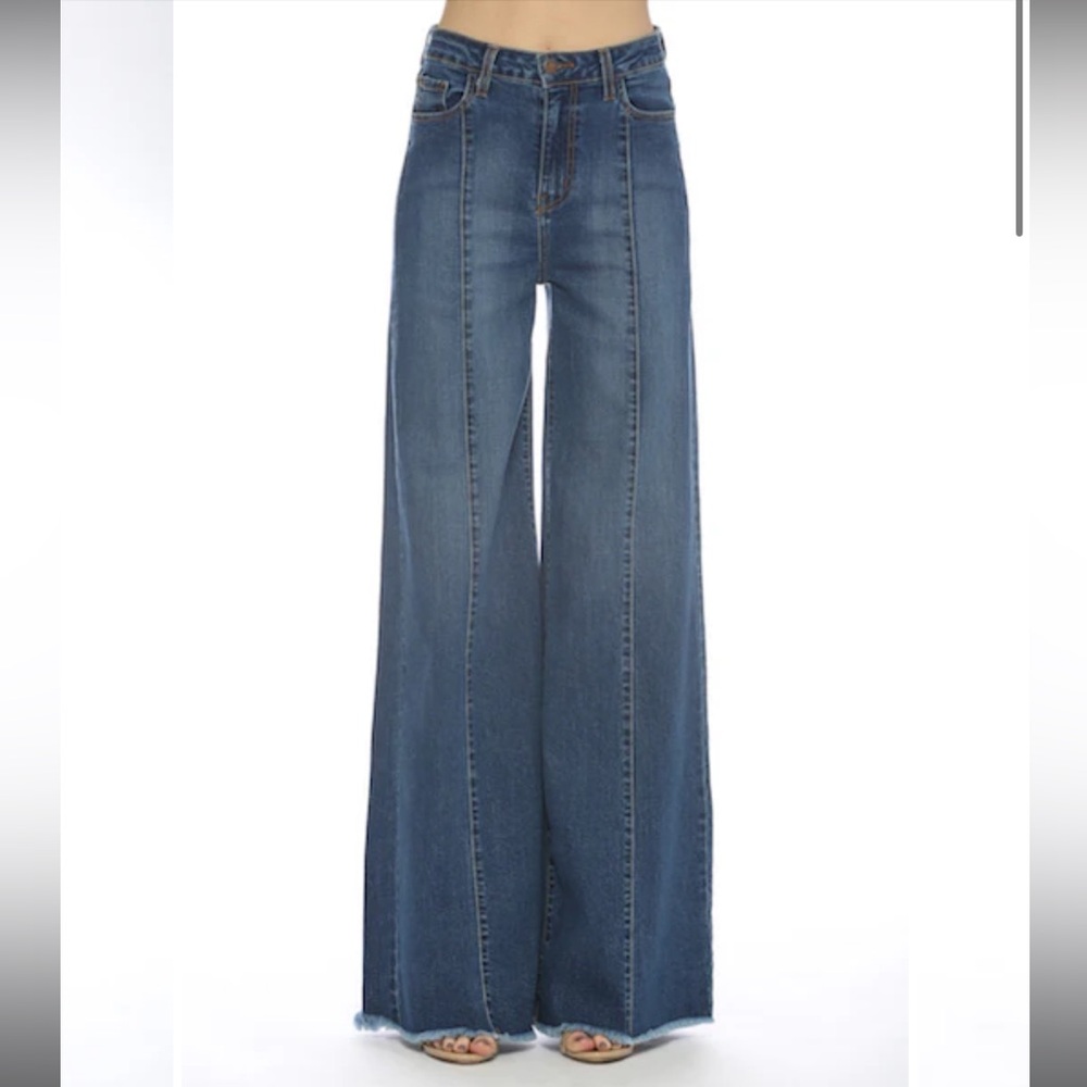 O2 Denim Wide Leg Jeans